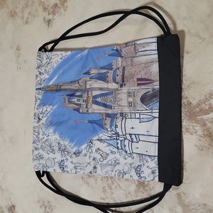 WDW Cinderella Castle Drawstring Bag